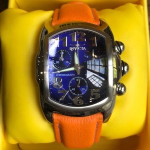 Invicta Accessories - Invicta orange watch blue face watch Invicta Accessories - Invicta orange watch blue face watch